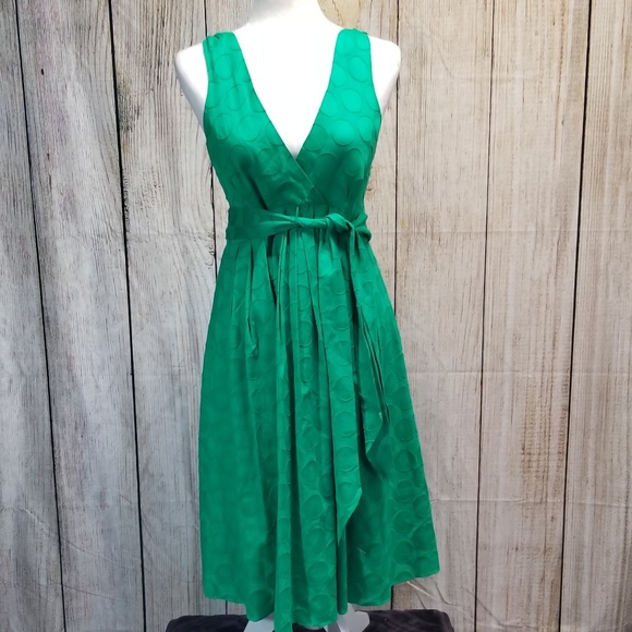 Eliza J Dresses & Skirts - Eliza J Green Polka Dot Dress sz 6